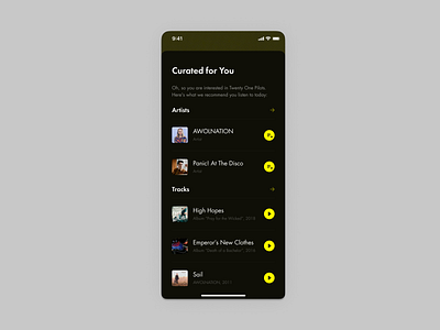 Curated for You - Daily UI #91