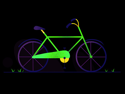 Cycle Black Version animation branding colours cycle dark theme design dribbble illustration interaction design procreate ui uiuxdesign vector