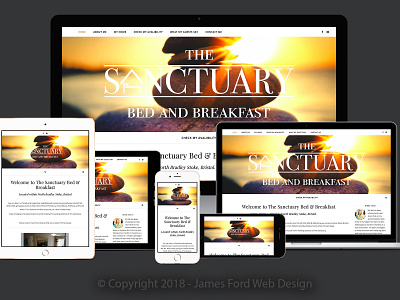 The Sanctuary Bnb responsive web design web hosting website wordpress