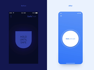 2016 vs 2019 after before blue button calming clean dark mode flat ios light light mode minimal process redesign simple sketch ui usability ux visual