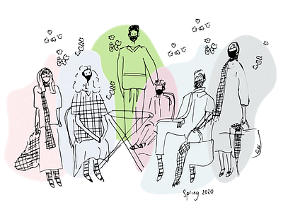 Spring 2020 art covid 19 design doodleart doodles fashion fashion illustration flat illustration illustrationoftheday illustrator lines linestyle minimal simple sketch sketches spring springtime stayhome