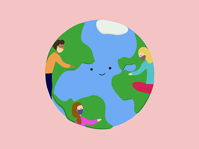 Happy Earth day covid 19 doodle doodling earthday earthday2020 flat illustration illustration art illustrationoftheday illustrator minimal sketch stayhome