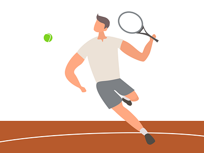 The Tennis player 100daychallenge 100daysofillustration activity art design doodle flat illustration illustrationoftheday illustrator minimal sketch sport sport illustration tennis player