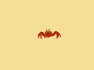 Oh crab 🦀 design flat illustration illustrationoftheday illustrator minimal sketch