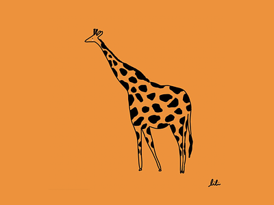 Jirafita design flat giraffe illustration illustrationoftheday illustrator minimal sketch