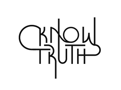 Know Truth branding design illustration linework type typography