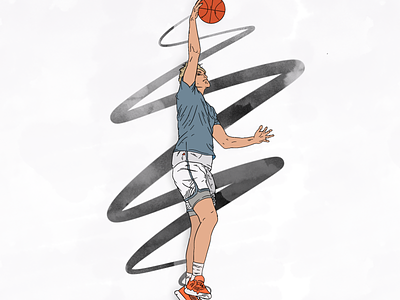 Basketball, Basketball animation apple pencil design illustration portrait procreate