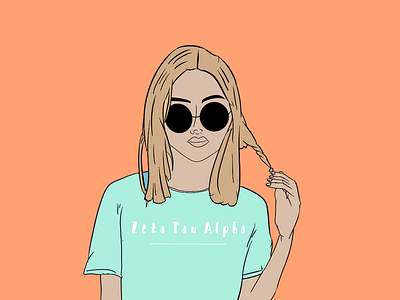 Sorority Girls animation apple pencil branding design icon illustration portrait procreate