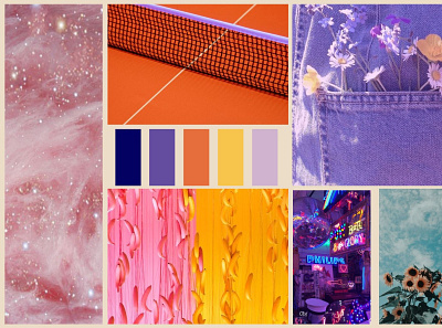 Unleashed! A Capella Website Moodboard collage color palette design moodboard redesign