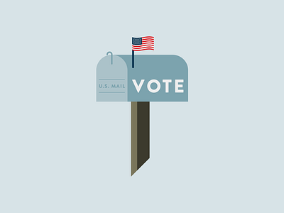 vote by mail america election election day flag mail mailbox usa vector vote