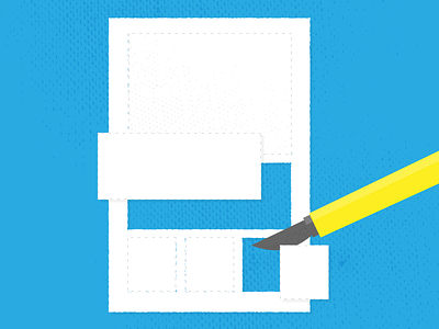 spot illo: dissecting the job posting halftone rough spot illustration texture vector