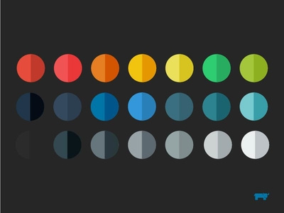 Colors on Dark by Lauren Vuchetich - Dribbble