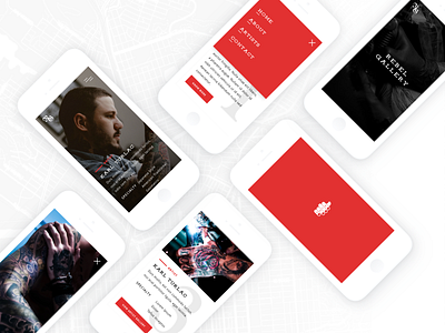 Responsive design for tattoo shop branding design mobile responsive tattoo ui ux