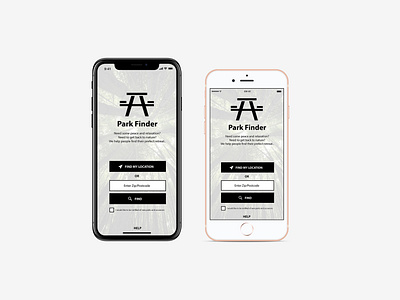 Park Finder iOS app concept (2018) adobe illustrator cc app app design branding design logo park finder ui ux