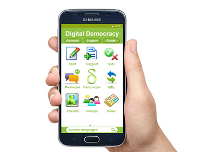 Digital Democracy App Concept (2011) app design