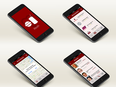 iNosh app concept (2014) app design