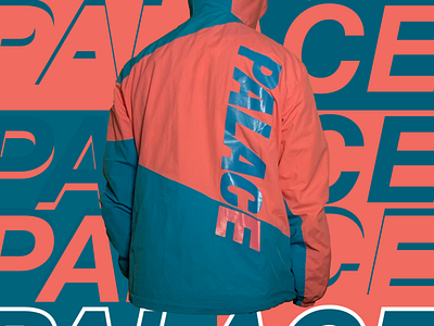 Palace jacket design twitter typography