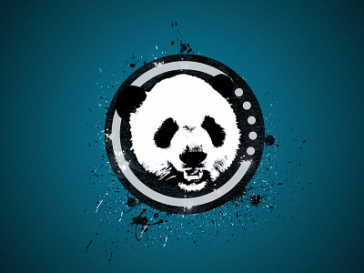 Panda Logo digital design illustration logochallenge panda photoshop poster texture ui