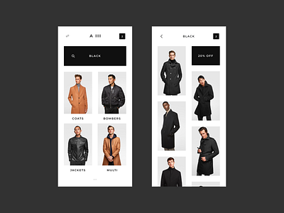 Archetype Mobile I app archetype collective ecommence fashion front end front end greyson grid interaction lookbook minimal minimalism mobile quinn react remote typography ui ux
