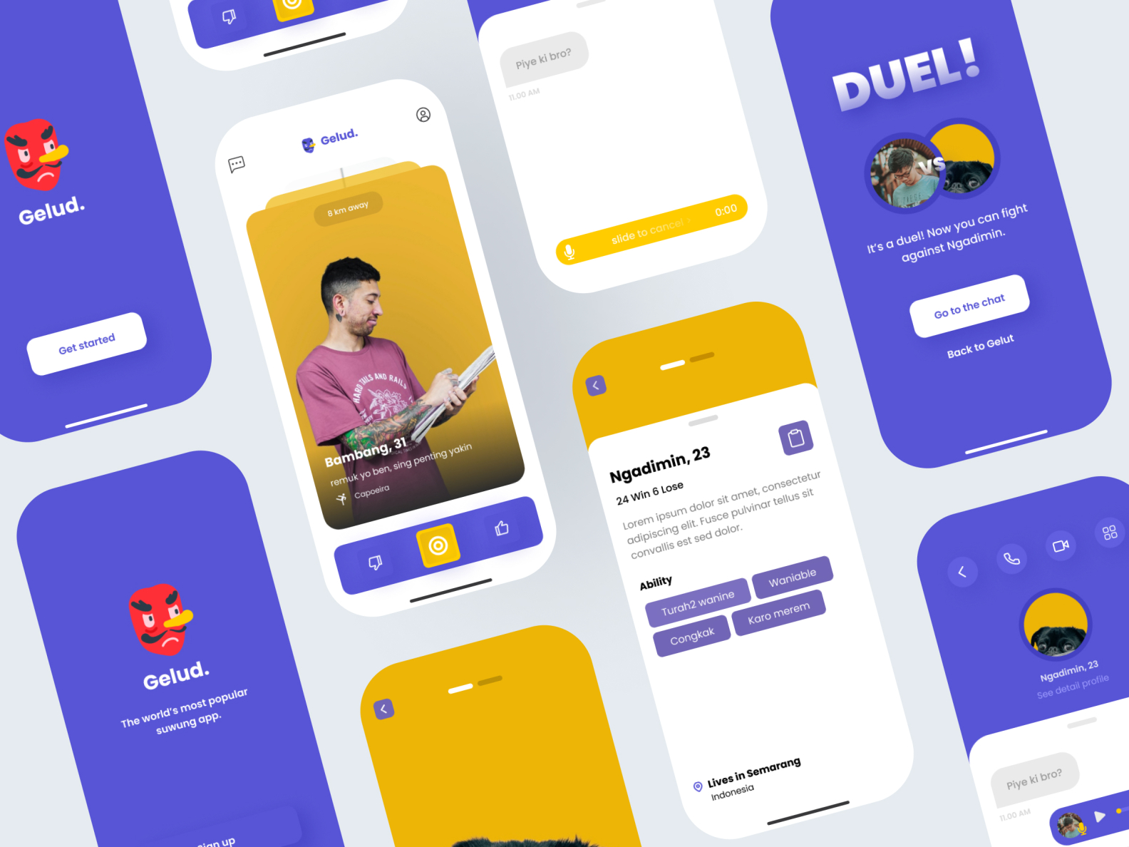 Fighting App by Risang Kuncoro ® on Dribbble