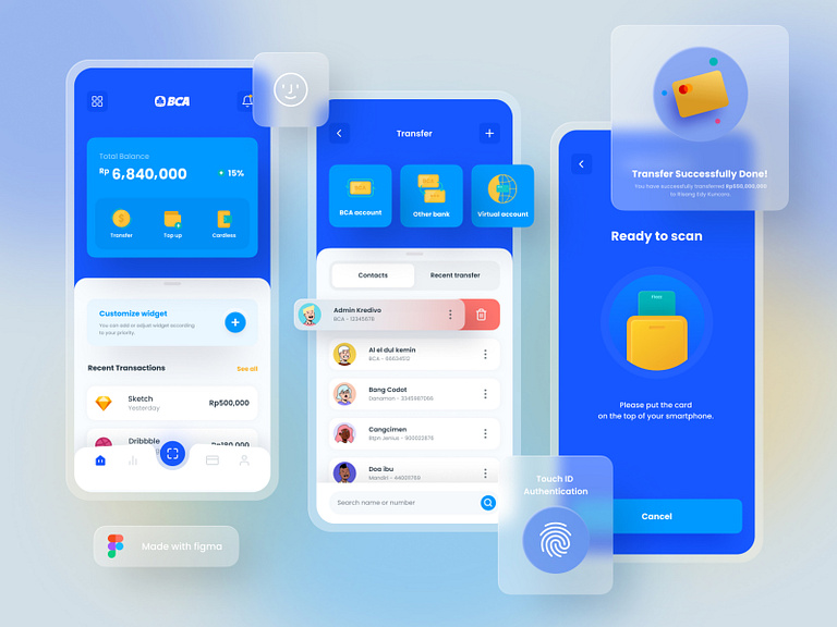 BCA Mobile Redesign Concept by Risang Kuncoro ® on Dribbble