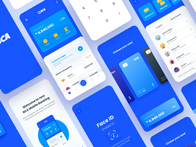 BCA Mobile Banking Redesign Concept app banking app bca card design finance finance app fintech interaction design mobile prototyping ui ux