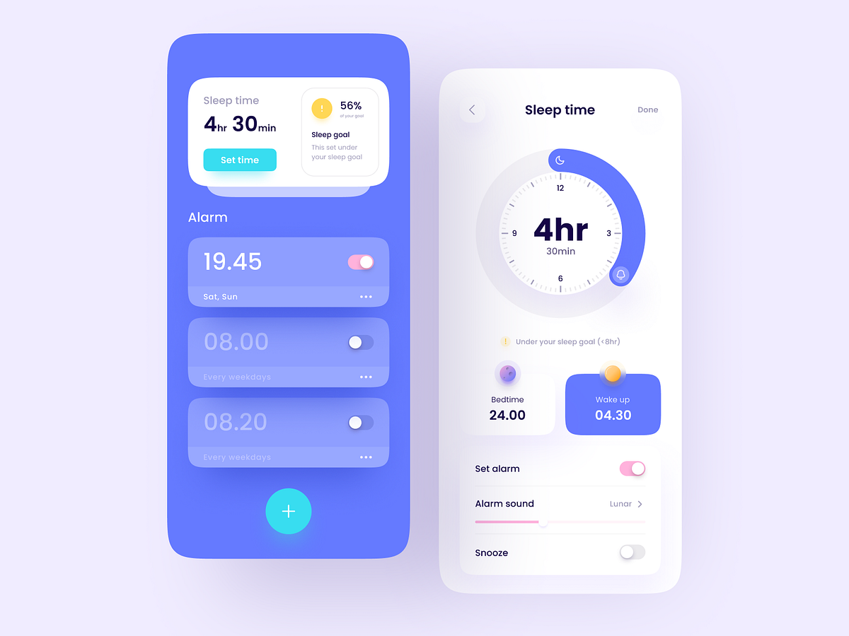 Alarm App Concept by Risang Kuncoro on Dribbble