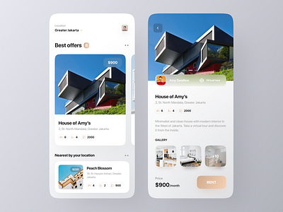 Home Rent App by Risang Kuncoro for Plainthing Studio on Dribbble