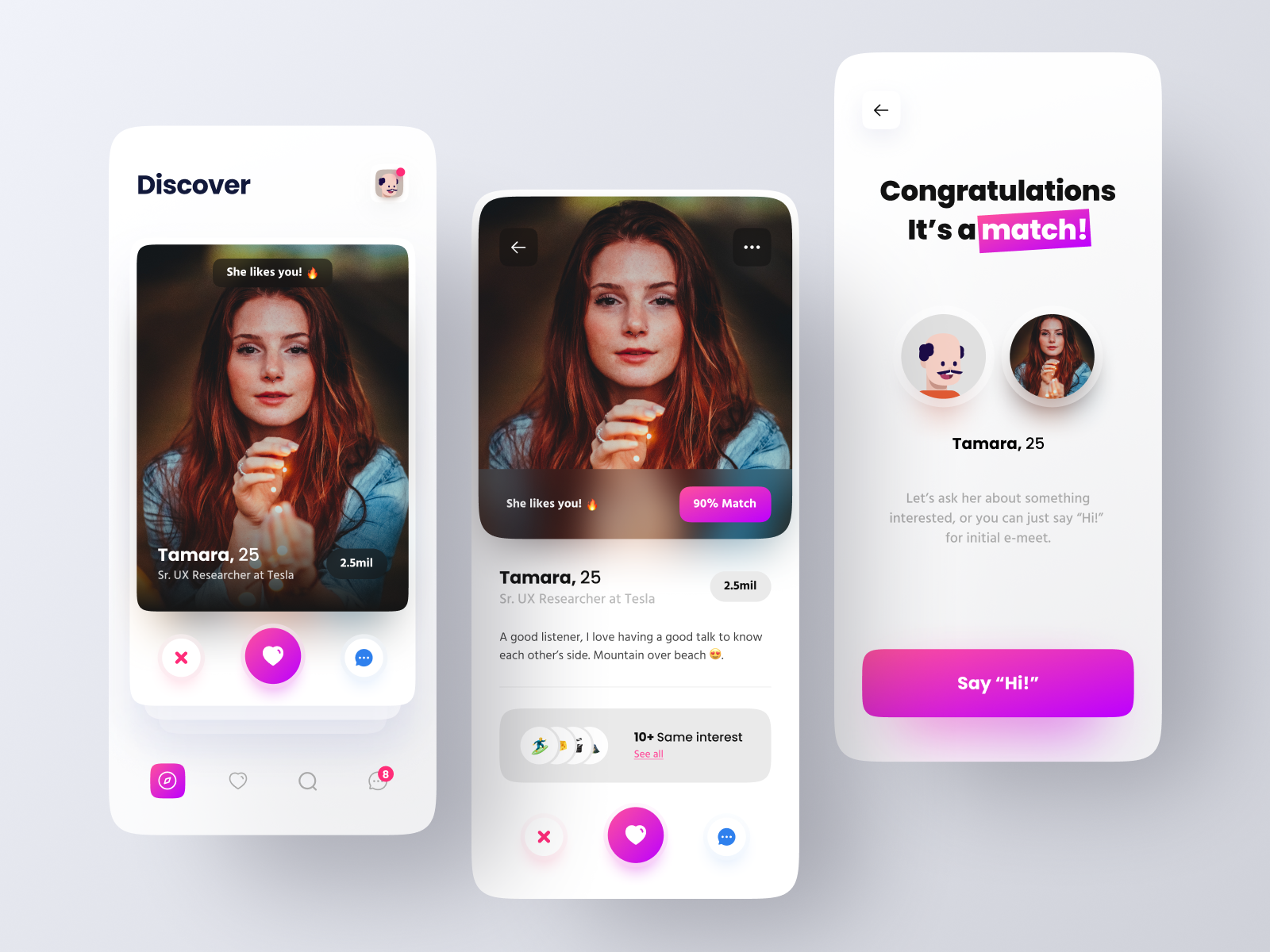 Dating App Concept By Risang Kuncoro ® For Plainthing Studio On Dribbble