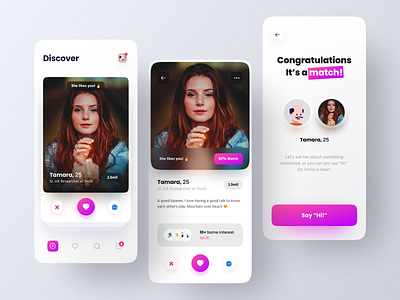 Dating App Concept by Risang Kuncoro ® for Plainthing Studio on Dribbble