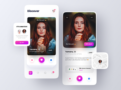 Dating App Concept by Risang Kuncoro for Plainthing Studio on Dribbble