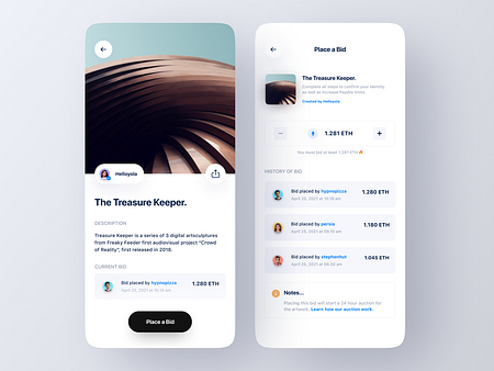 NFT Mobile App Concept by Risang Kuncoro ® for Plainthing Studio on ...