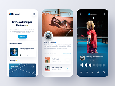 Podcast App Design designs, themes, templates and downloadable graphic  elements on Dribbble