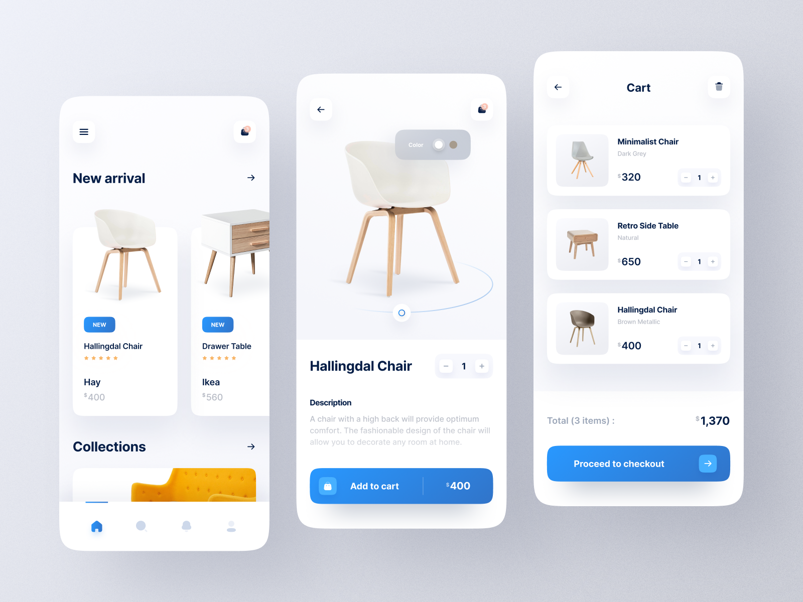 Furniture e-commerce App by Risang Kuncoro ® for Plainthing Studio on ...