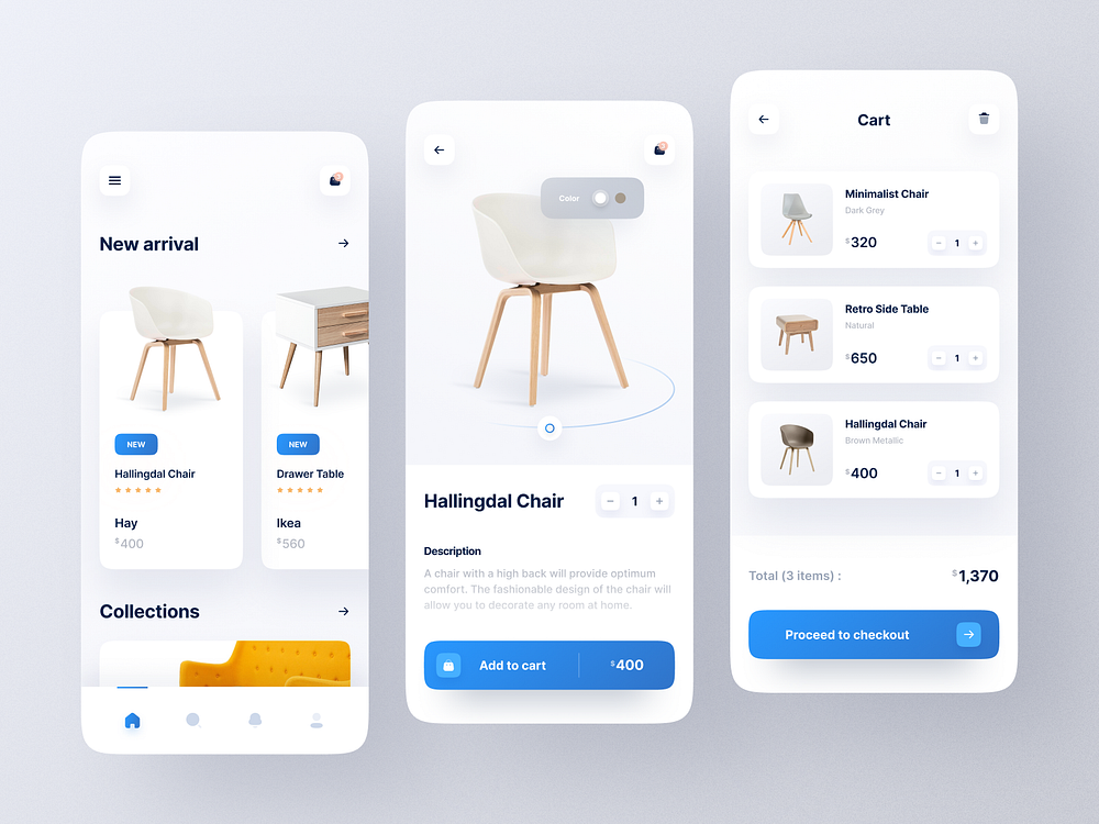 Furniture e-commerce App by Risang Kuncoro for Plainthing Studio on ...