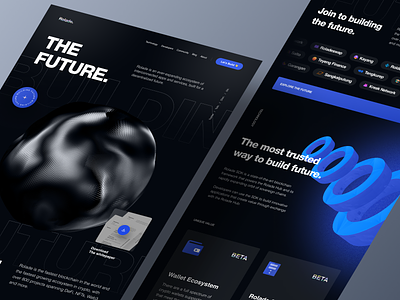 Rolade - Cryptocurrency bitcoin blockchain crypto cryptocurrency dark defi design ethereum exchange investment landing page modern nft product design ui ux wallet web design web3 website