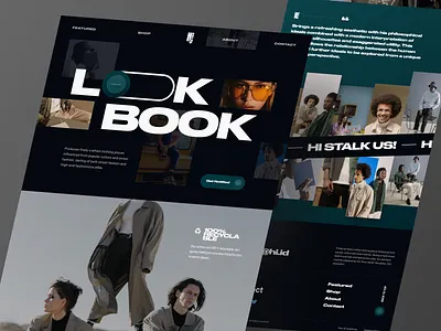 Hi - Fashion Lookbook clothes design fashion fashion store grid landing page lookbook minimal shop store typography ui ux web design website