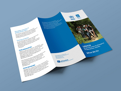 UNHCR What We Do brochure branding brochure design publication design