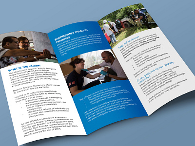 UNHCR What We Do brochure branding brochure design publication design