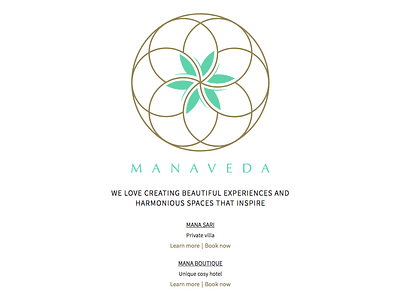 Manaveda Logo branding graphics logo web design