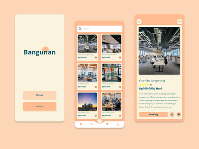 Bangunan App app app design apps design clean ui design illustration mobile app design mobile ui ui ui design ux ux design