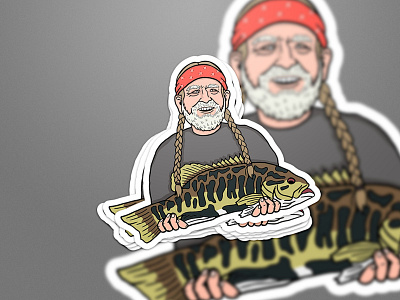 Sticker Willie Nelson ( client from US )