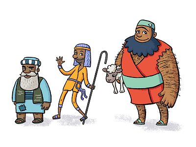 Character Designs for “The Christmas Story” childrens books childrens illustration christmas comic books