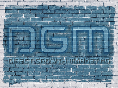 DGM logo on a brick wall