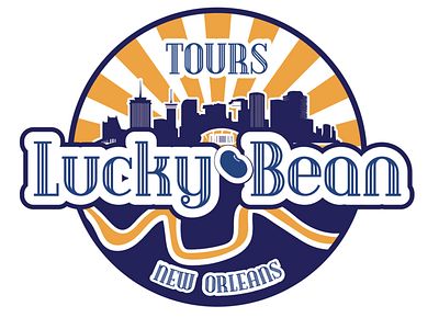 Lucky Bean Tours bean branding classic creative design guide illustration logo logo design new orleans tour tourism travel travel agency typography usa vector