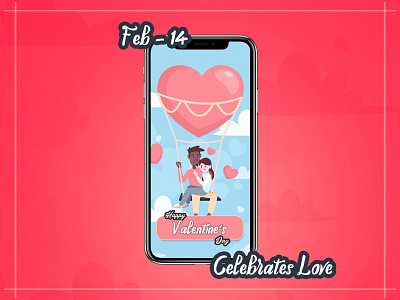 Celebrates Love branding design ui ux valentinesday vector