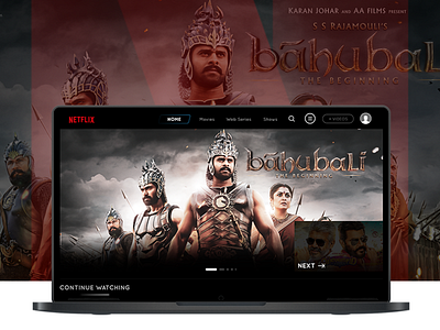 Netflix Tamil Movies & Webseries Website Design Concept