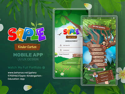 Saple Kindergarten Education School App