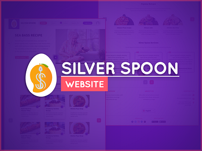 Silver Spoon Recipe Website Design design illustration recipe ui ux website website design