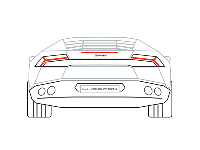 Lamborghini Huracán flat huracan huracán lamborghini outline